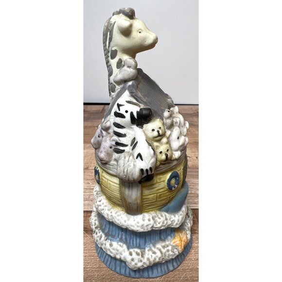 Noahs Ark Animal Ceramic Bell 5.5" Matte Finish - Picture 2 of 6